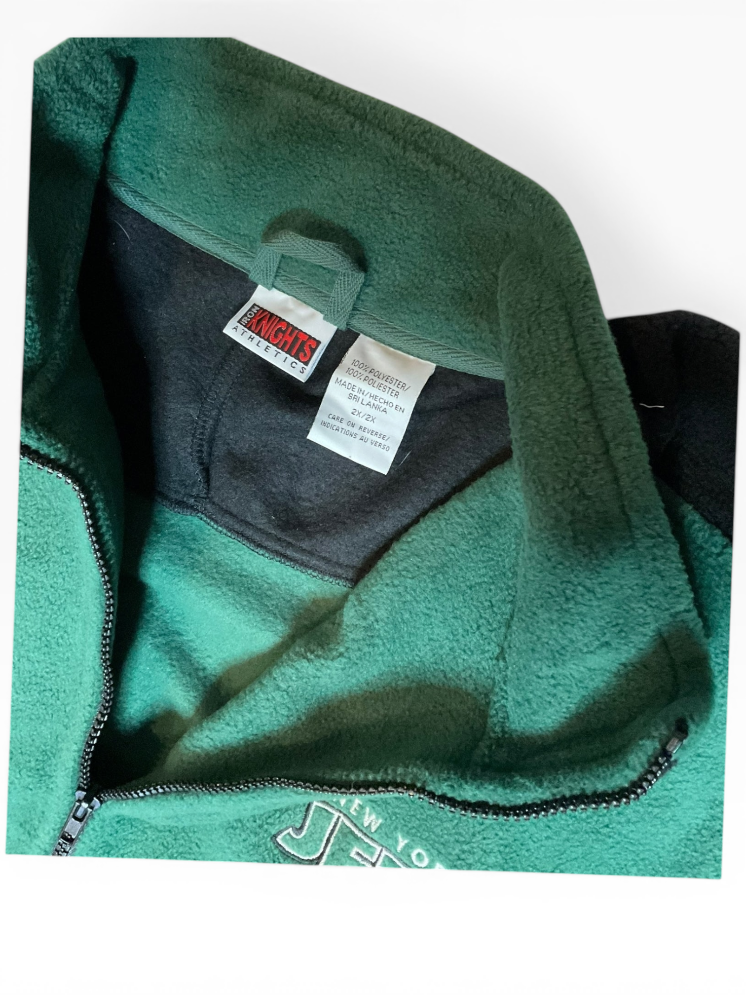 Vintage New York Jets Full Zip Fleece (2X)