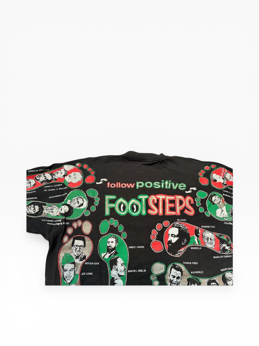 90s Kacy World Colors "Follow Positive Footsteps" Graphic Tee (XL)