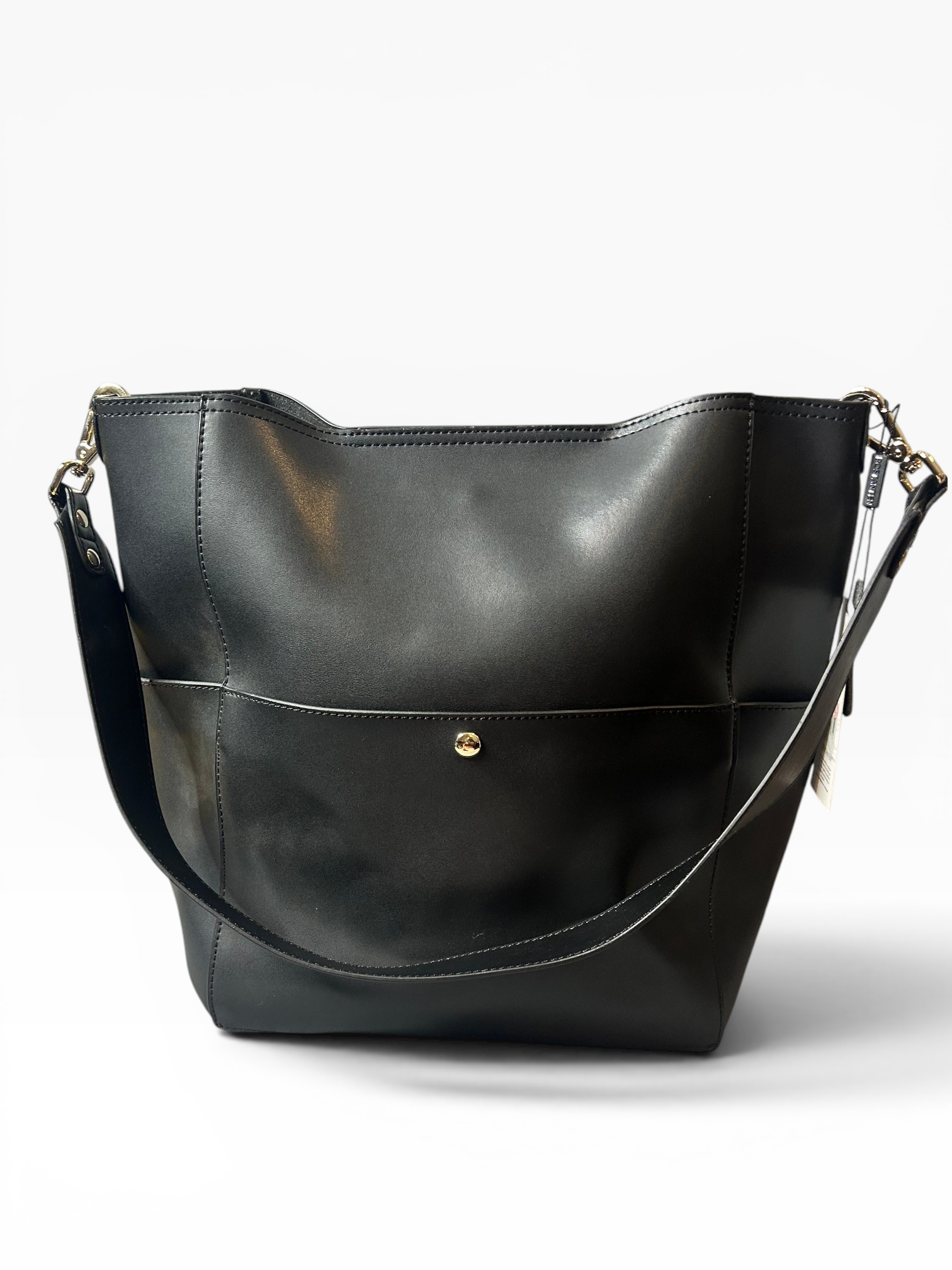 BOSTANTEN Leather Shoulder Bag (Extra Colorful Clothe Strap)